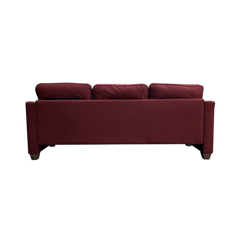 Sectional Sofa & 2 Pillows in Red Linen  YJ