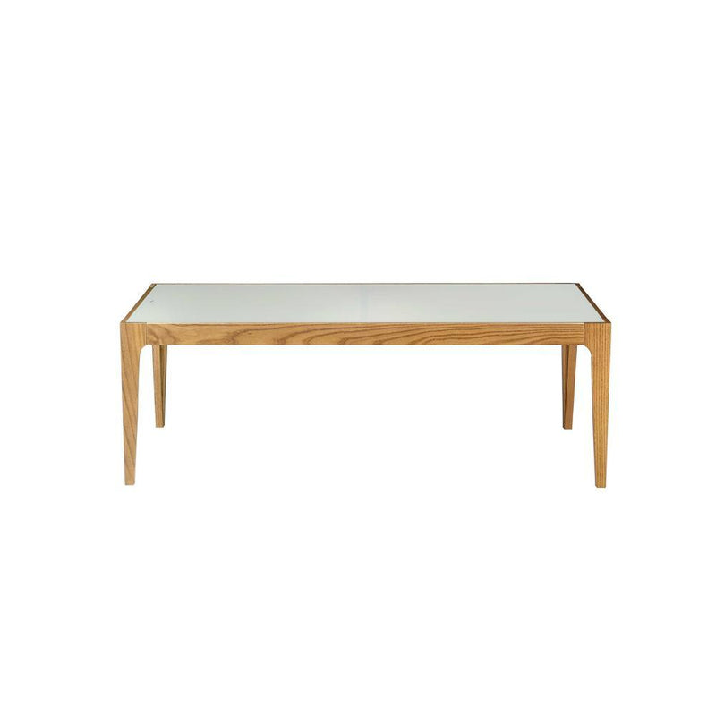 Gwynn Coffee Table in Natural & Frosted Glass