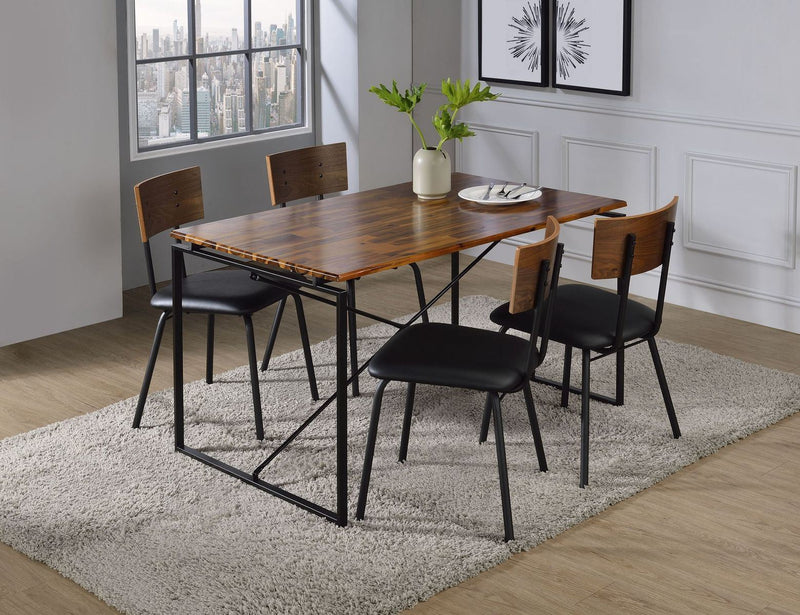 Jurgen Dining Table, Oak & Black