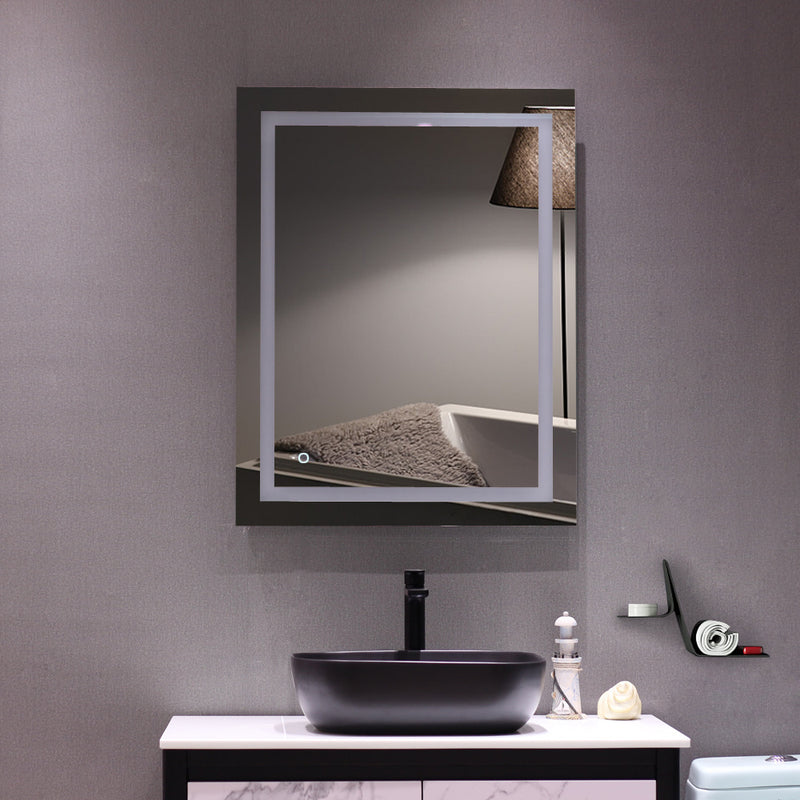 Bathroom LED Vanity Mirror Wall Mounted Makeup Mirror with Light (Horizontal/Vertiacl)