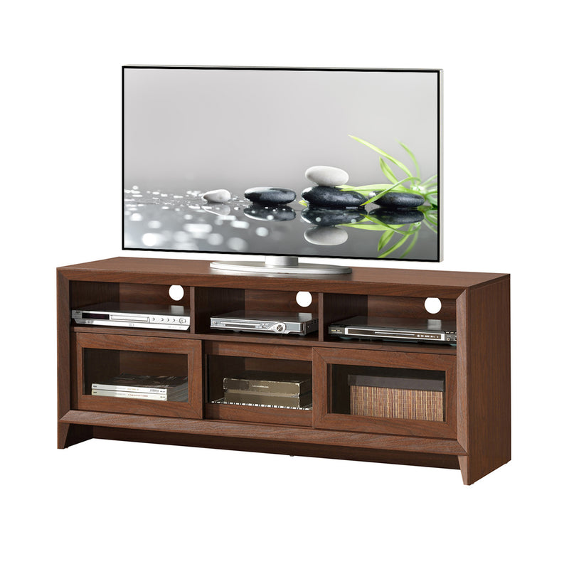 Techni Mobili Modern TV Stand with Storage for TVs Up To 60", Hickory