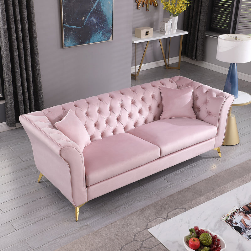 1856B   3 Seater  SOFA PINK